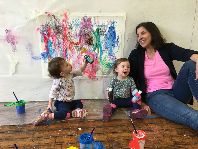 Julia & May's 2nd Birthday Art Lesson 1